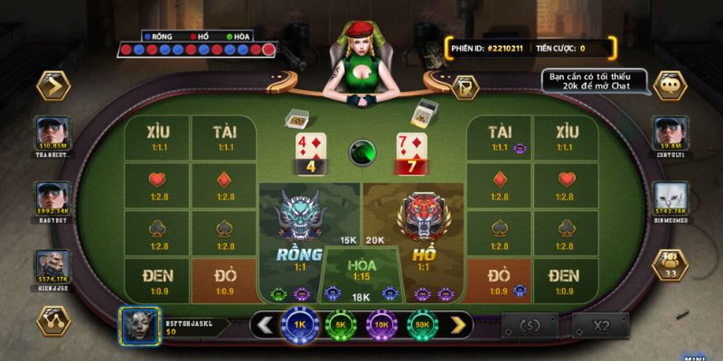 Quy định tính điểm cơ bản của game Rồng hổ OKE179